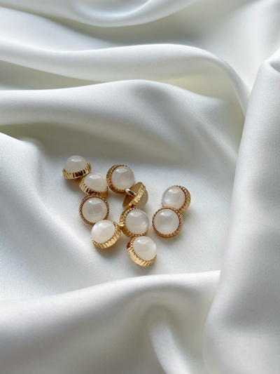 Пуговицы Золото Белые Луна