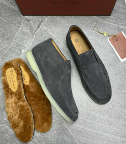 Высокие лоферы Loro Piana