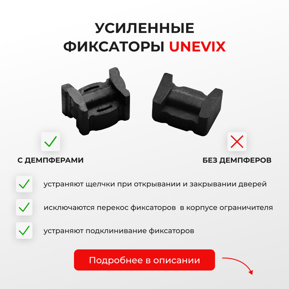 Ремкомплект ограничителей дверей Mazda 3 (IV) BP (4 двери, тип 16) 2018-2023