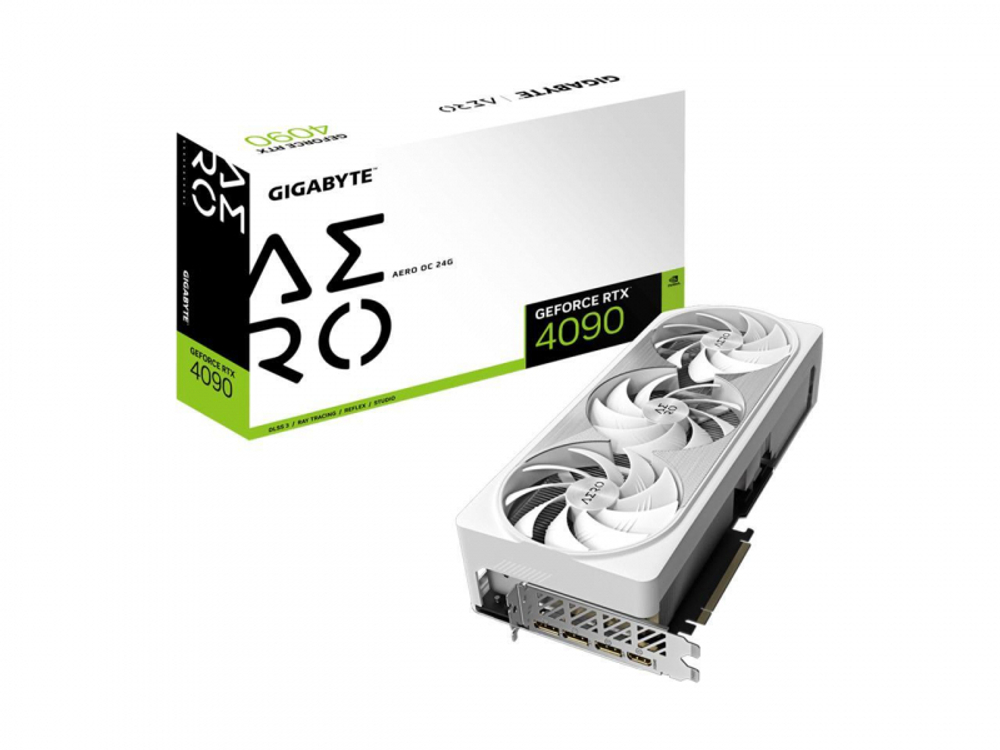 Видеокарта Gigabyte GeForce RTX 4090 AERO OC 24GB GDDR6X 384-bit HDMI 3xDP RTL (GV-N4090AERO OC-24GD) RTL