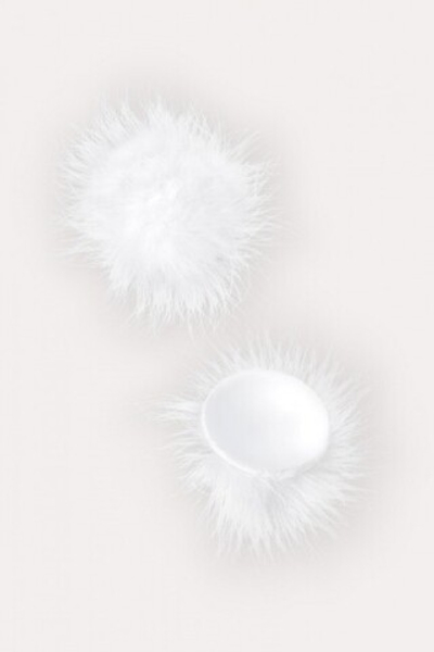 Круглые пестисы с пухом белые Erolanta (Цвет: белый)