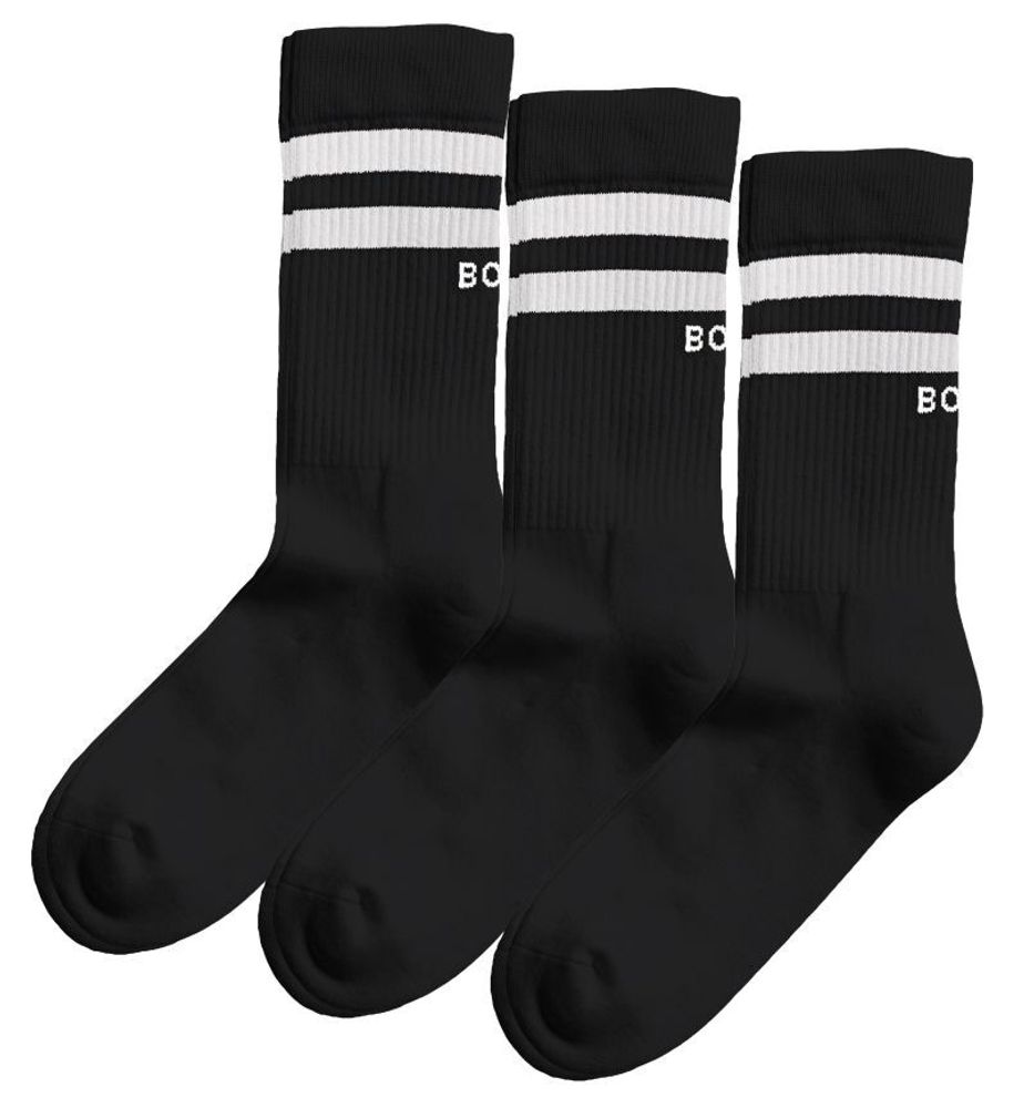 Теннисные носки Björn Borg Crew Socks 3P - черный