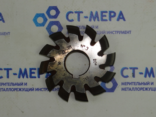 Фреза модульная М4.25 №3 (9ХС) z=12