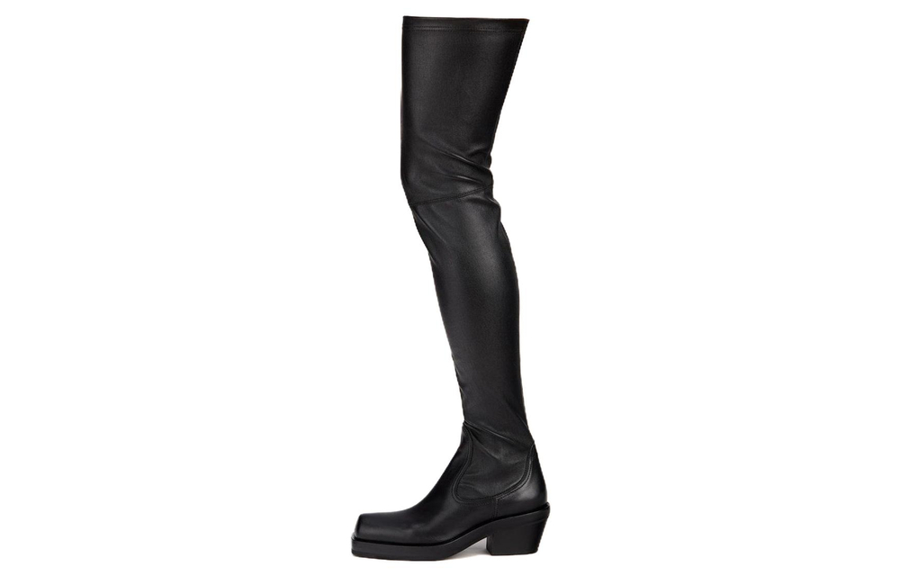 AGL PU Over the knee Boots 6cm Women"s Black