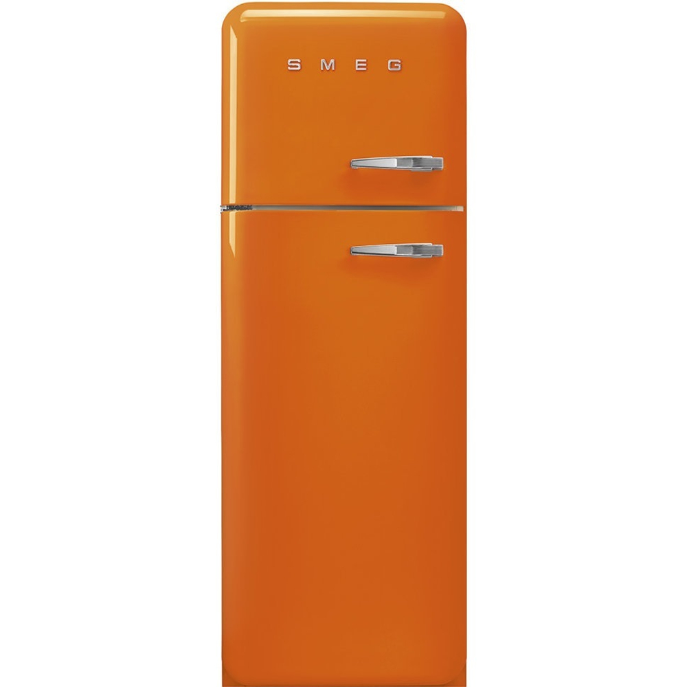 Оранжевый холодильник 60 см Smeg FAB30LOR5 петли слева