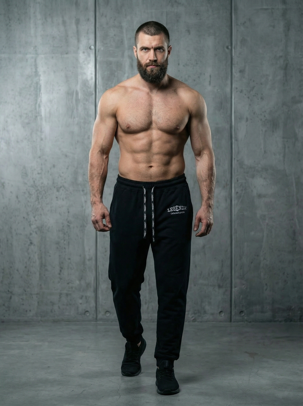 Брюки демисезонные с карманами LEGENDA Logo черные