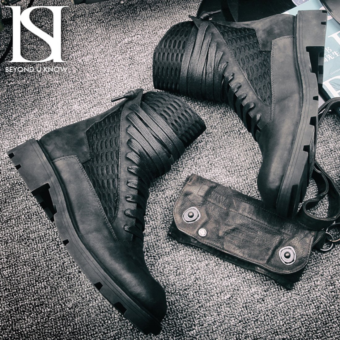 High shoes with laces «ZOROT»