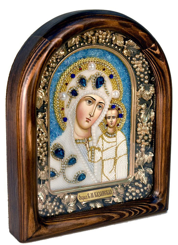 Икона Пресвятая Богородица Казанская бисер