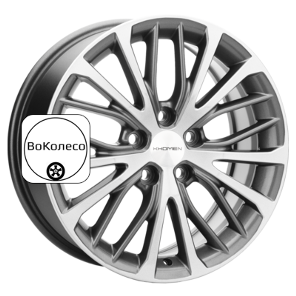 7x17/5x108 ET40 D60,1 KHW1705 (Chery Tiggo/Tiggo 7 Pro) Gray-FP Khomen Wheels