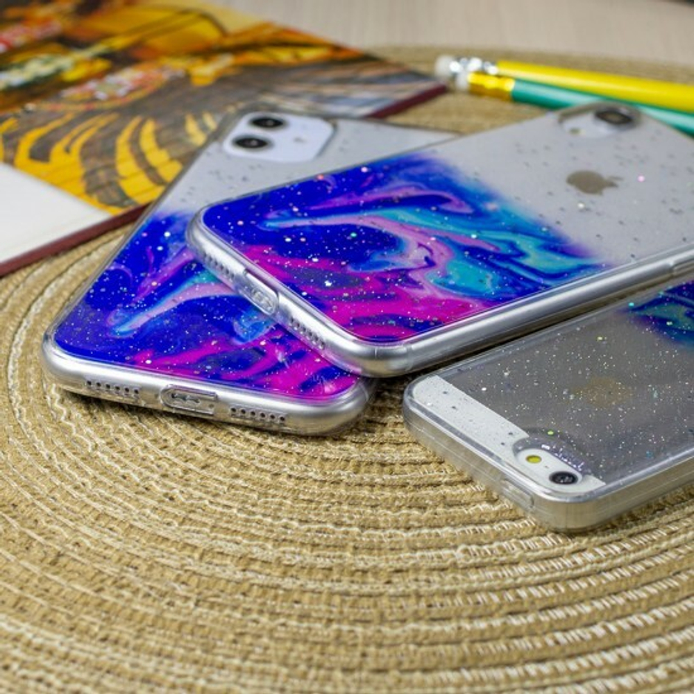 Силиконовый чехол Акварель для iPhone 12, 011852