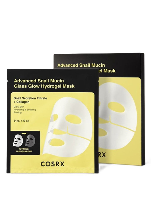 Гидрогелевая маска с муцином улитки Cosrx Advanced Snail Mucin Glass Glow Hydrogel Mask 3 шт.