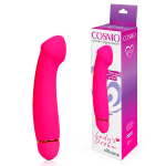 Розовый изогнутый вибромассажер 17см с 20 режимами вибрации Bior Toys Cosmo CSM-23111