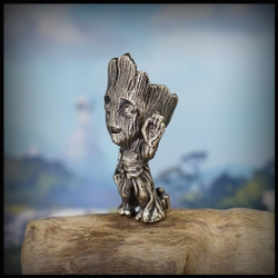 Темлячная бусина "Грут" для ножей, мельхиор