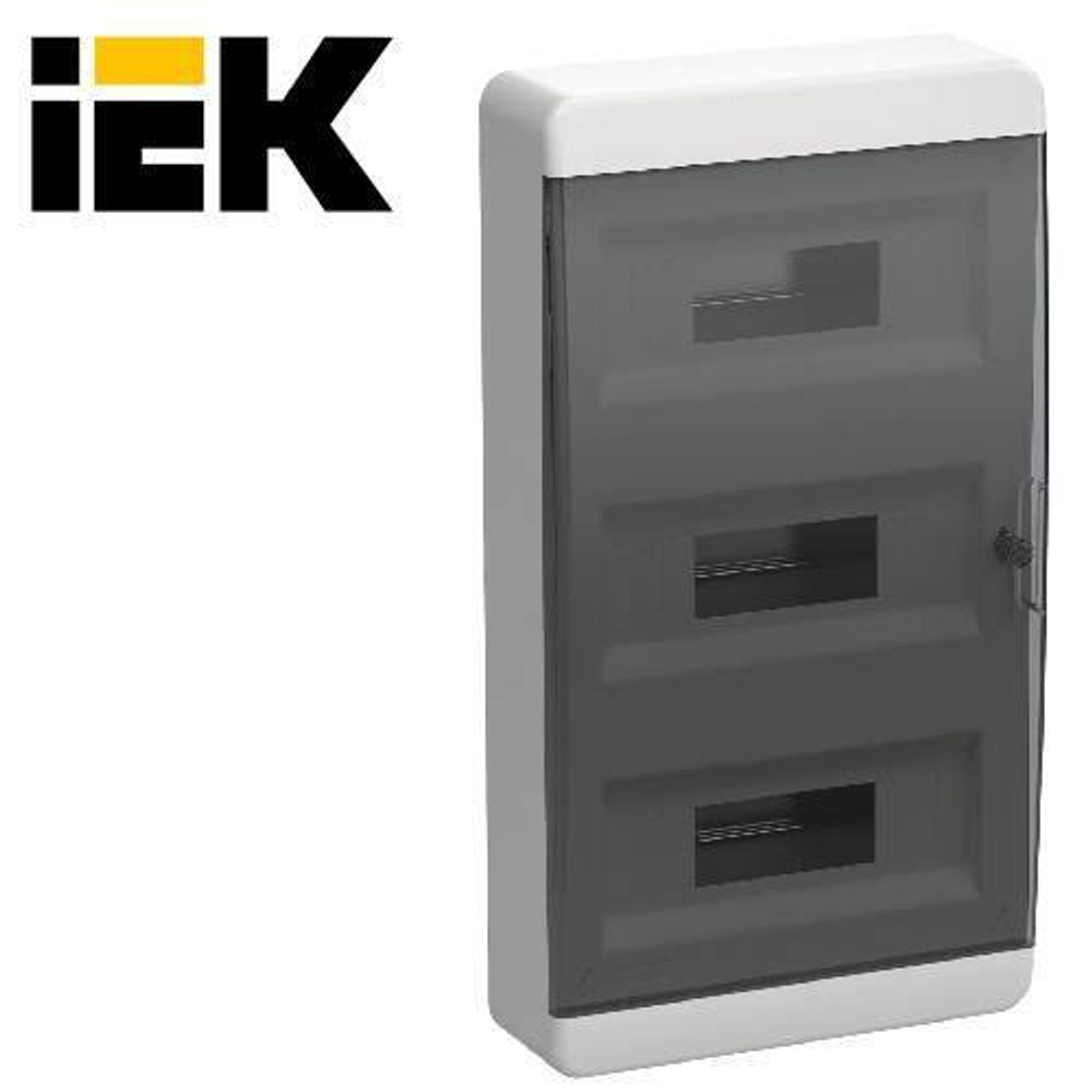 UNION Compact Корпус пластиковый ЩРН-П-36 IP41 прозрачная дверь IEK