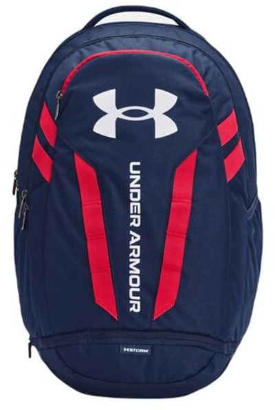 Рюкзак теннисный Under Armour Hustle 5.0 Backpack - academy/red