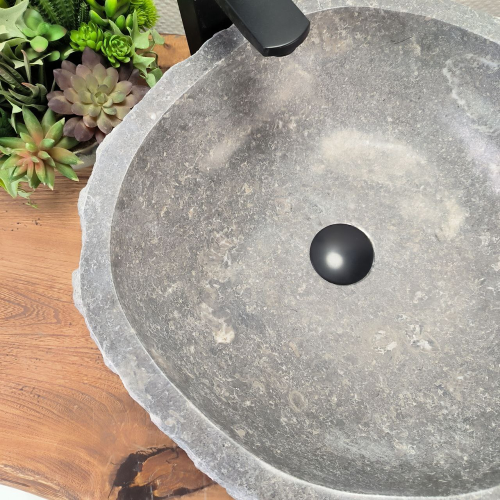 Раковина из мрамора Erozy Grey EM-62752 48*46*15 0107