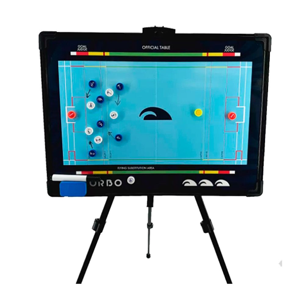 Тактическая магнитная доска для водного поло TURBO MAGNETIC WATER POLO TACTICAL BOARD WITH FOLDING TRIPODв комплекте со штативом