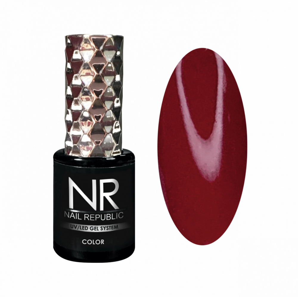 Nail Republic Гель-лак NR-205 Винный, 10 мл