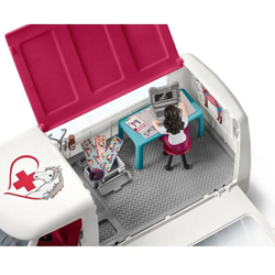 Schleich - Ветеринарная машина с ганноверским жеребенком 42439