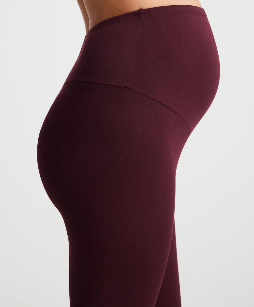 OYSHO Удобные легинсы для будущих мам, бордовый