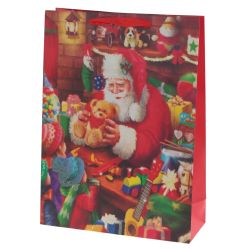 GAEM Пакет подарочный (бумага 210г/м2, блок микс 12шт), L30 W11 H41 см, 4в.