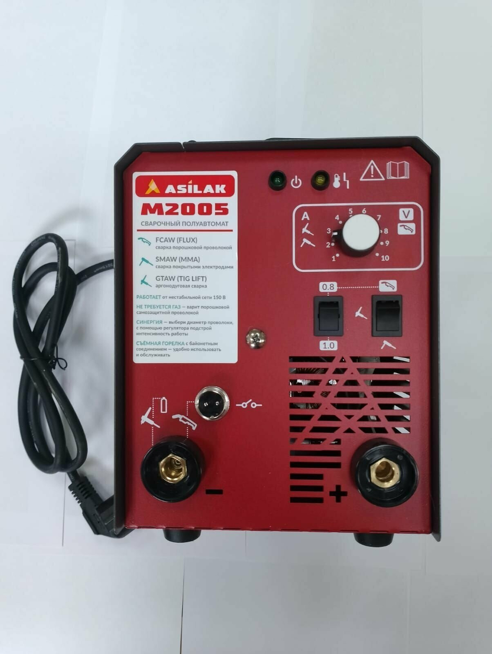 Сварочный аппарат полуавтомат Asilak M2005, FLUX/MMA/TIG LIFT