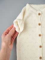 Песочник вязаный из хлопка, Крем