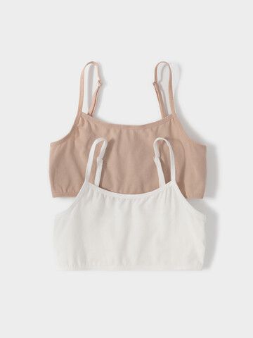 набор майка-топ  для девочки  К 1197-2уп/нюдовый беж,сахар