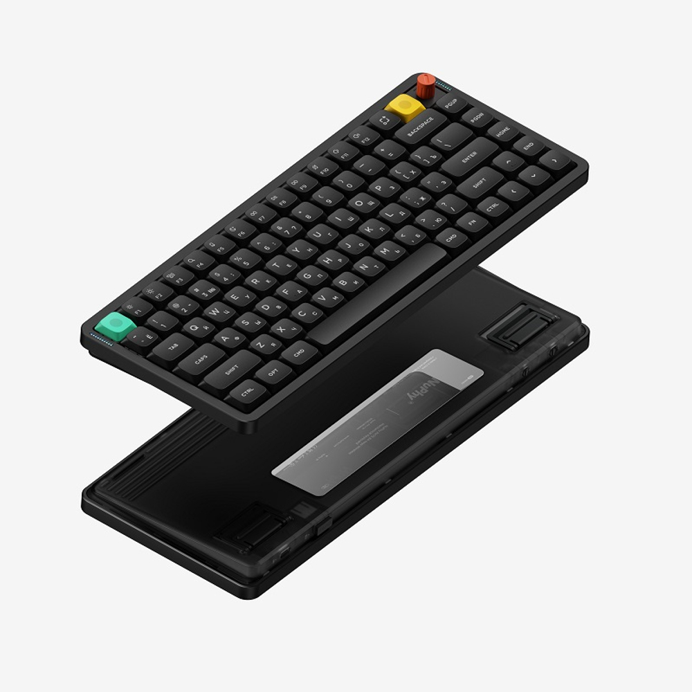Беспроводная ультратонкая механическая клавиатура Nuphy AIR75v3 Nebula Dark, RGB, Hot Swap, Red Nano Switch, NuPhy IO 2.0 (AIR75v3-ND-RN)