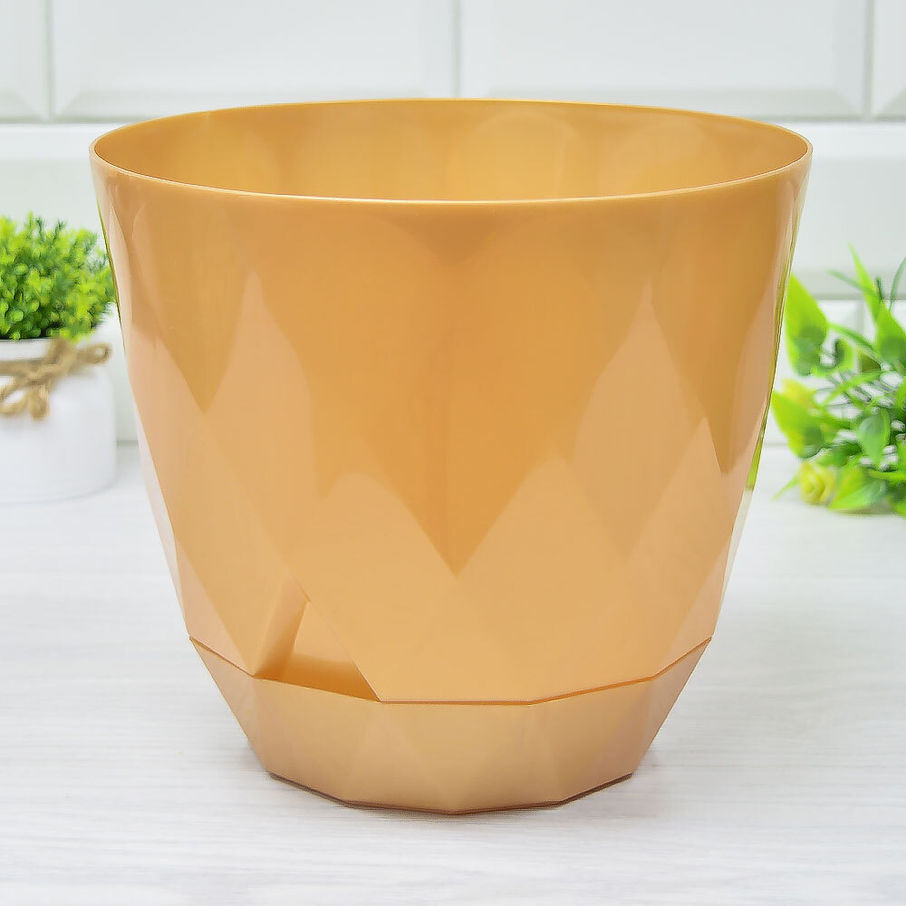 Горшок цветочный SUNRISE 4,5л D220мм (золотой)