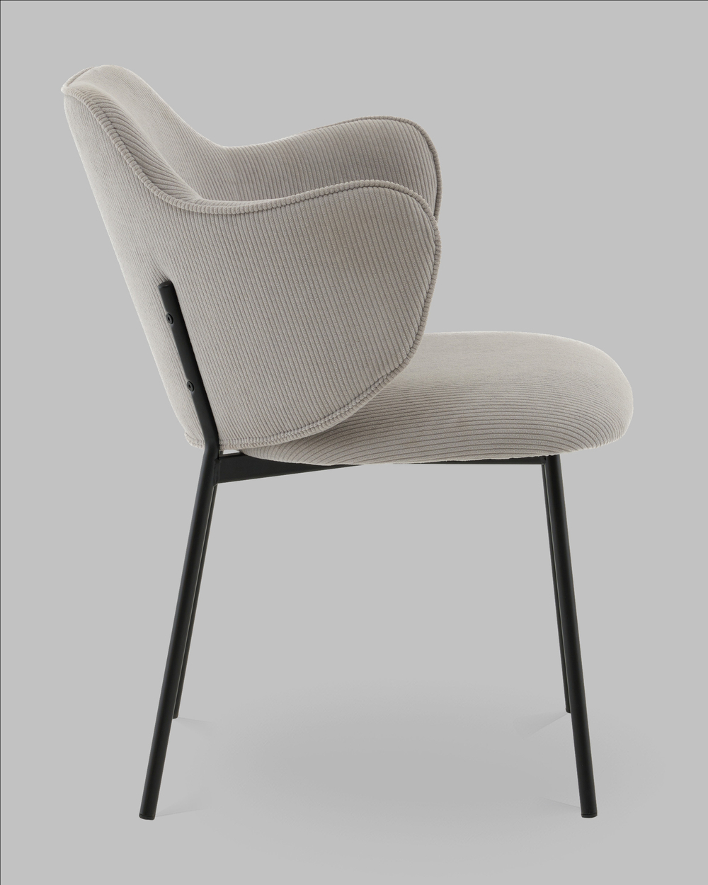 Стул Джиннет велюр светло-серый