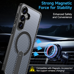 Прозрачный чехол Mesh Pro Magnetic Case для Samsung Galaxy S26+