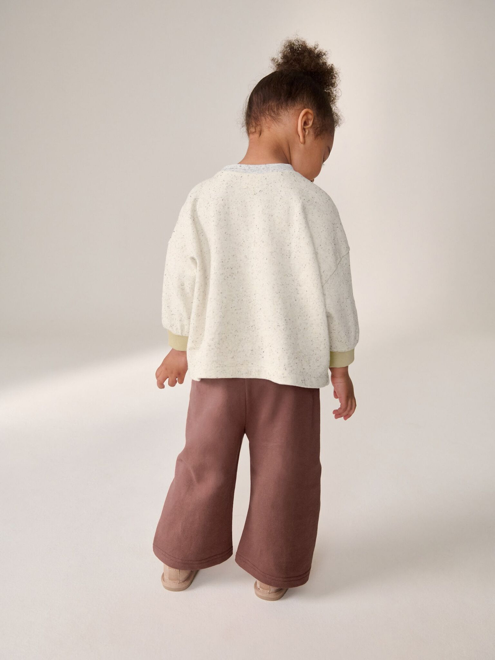 Толстовка и брюки в комплекте для девочки Next 385-969, Кремовый, Коричневый