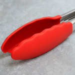 Щипцы кухонные, нерж с силиконом 31см