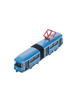 Машинка детская металлическая Трамвай 19 см