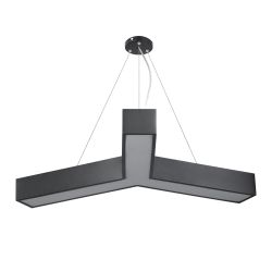 Светильник LED ЭРА Geometria SPO-143-B-40K-056 Igrek 56Вт 4000К 4500Лм IP40 900*900*80 черный подвесной