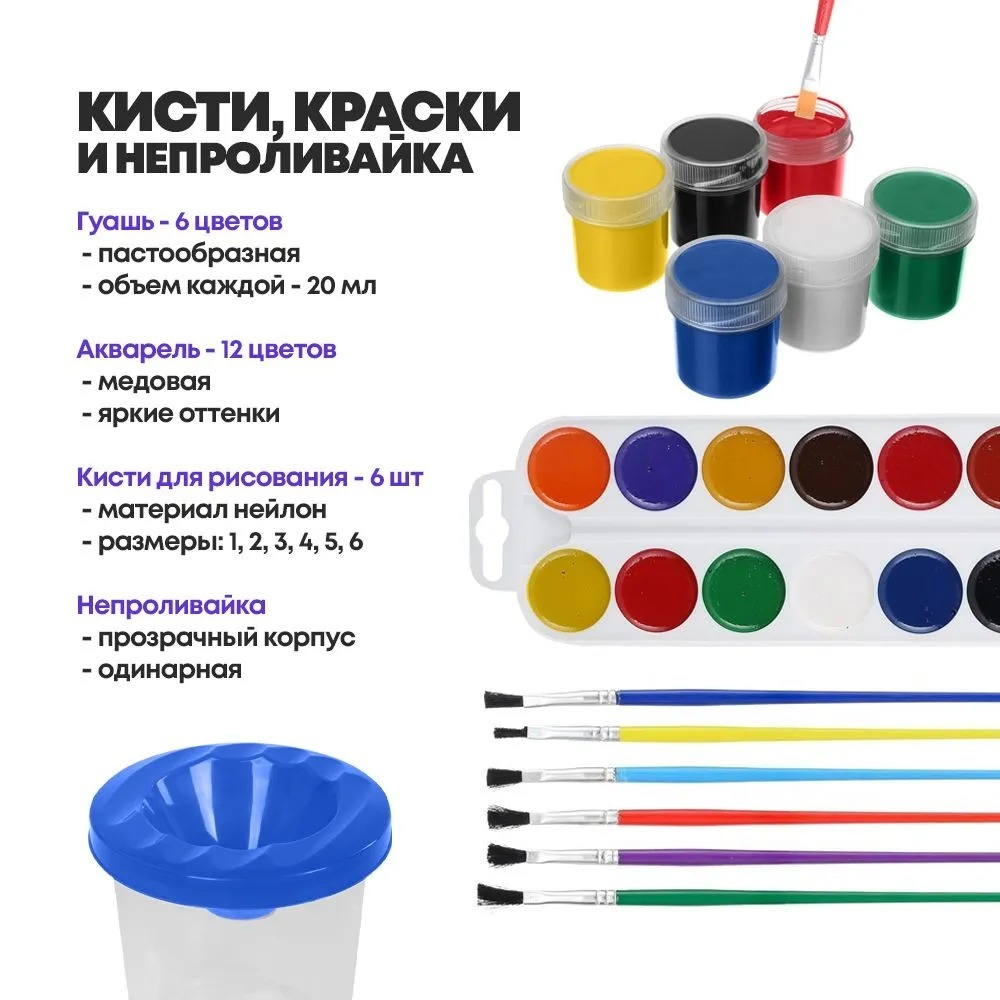 Набор первоклассника подарочный 107 предметов, 35 наименований, канцелярские школьные принадлежности для мальчика в 1 класс