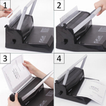 Переплетная машина для пластиковой пружины BRAUBERG "B12", пробивает до 12 листов, сшивает до 450 листов, 530959