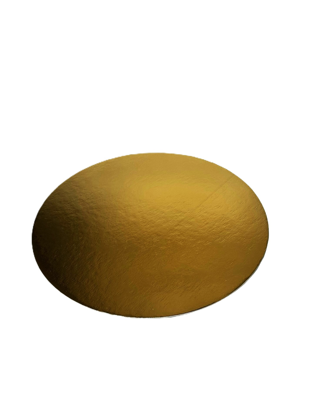 Подложка "Диск 20 см." круглая картонная золото/серебро