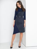 Платье Стильное из замши (синий, нью) Diolche