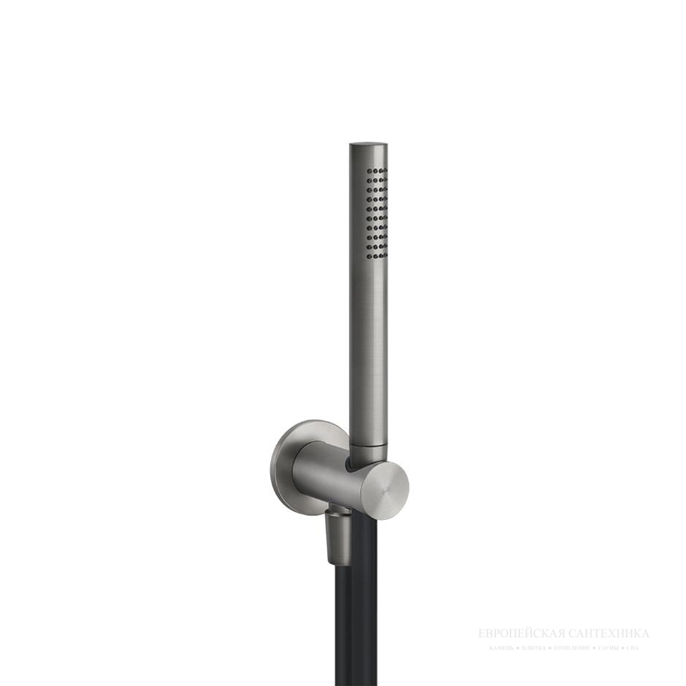 Ручной душ Gessi 316, с шланговым подсоединением и держателем, цвет Steel Brushed