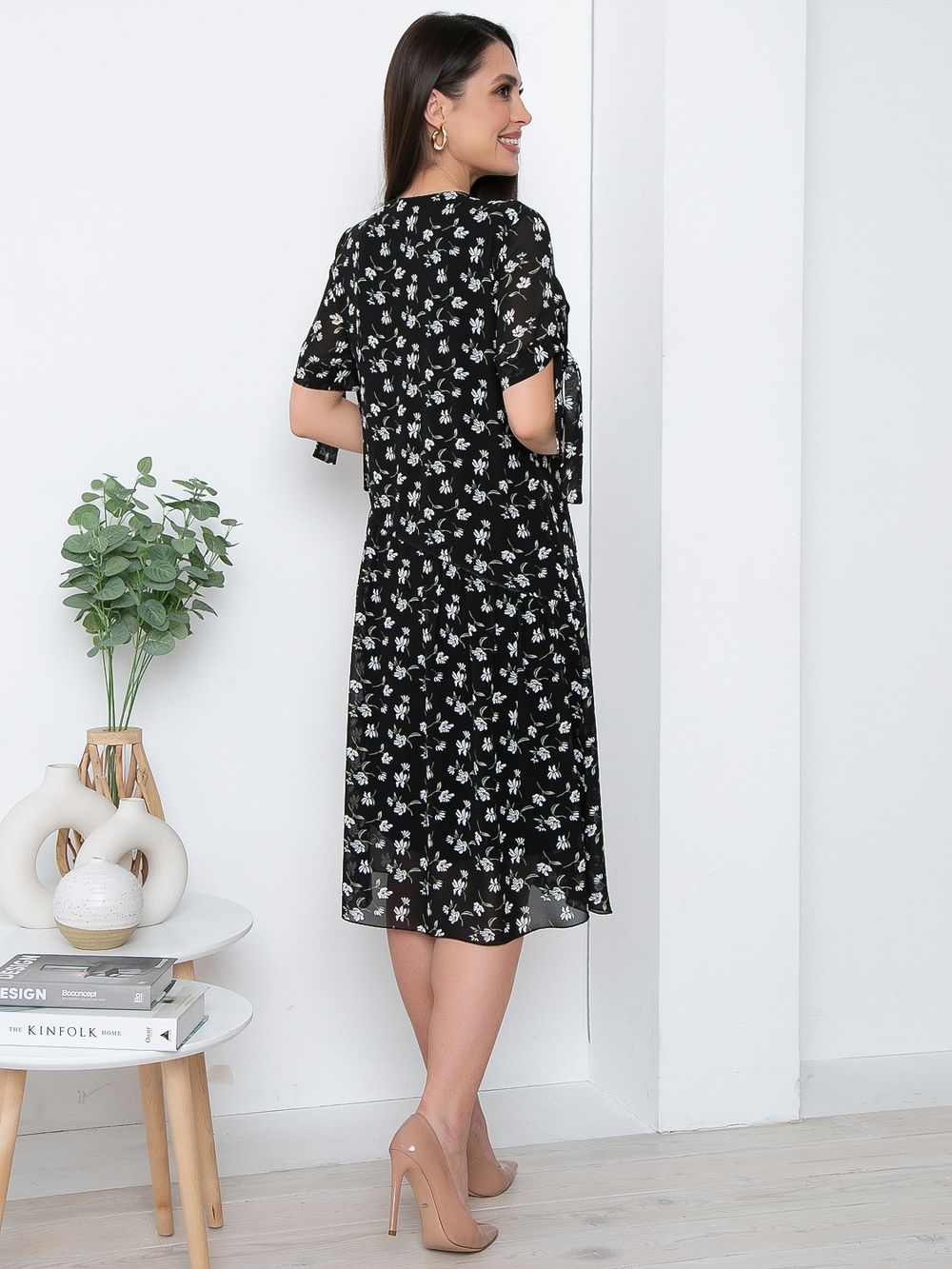 Платье Сальма(шифон,блэк) Diolche (Акция)