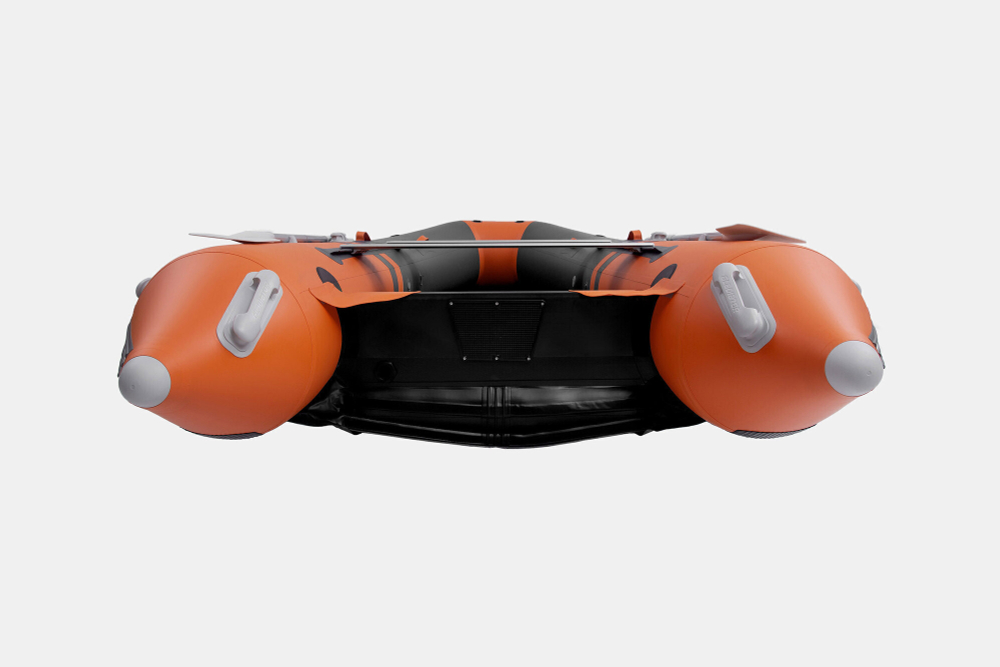 Надувная лодка GLADIATOR E380PRO оранжево-темносерый