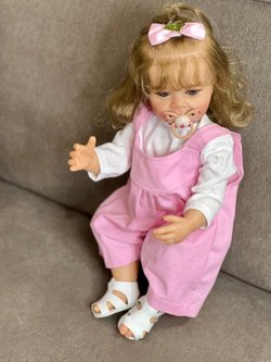 Кукла Реборн виниловая 55см в пакете (FA-037)