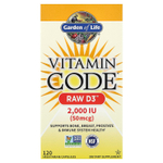 Garden of Life, Vitamin Code®, RAW D3™, 120 вегетарианских капсул
