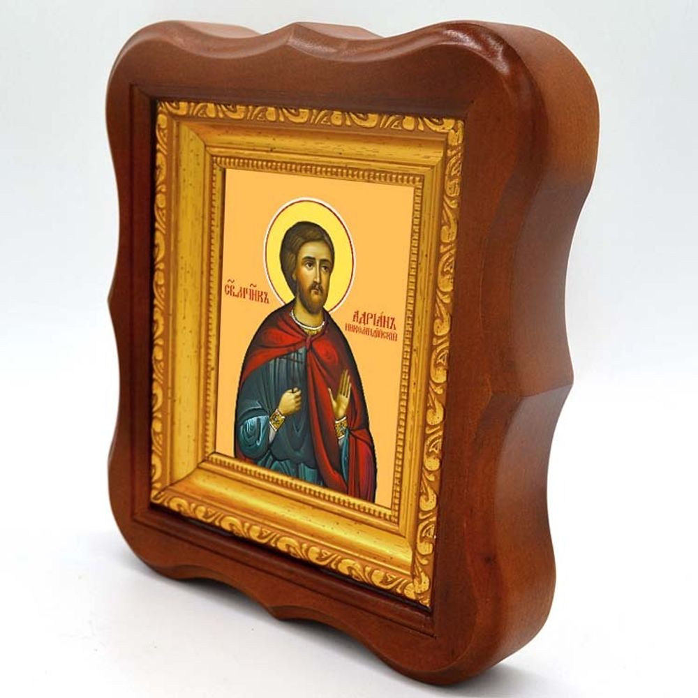 Адриан Никомидийский святой ммученик. Икона на холсте.