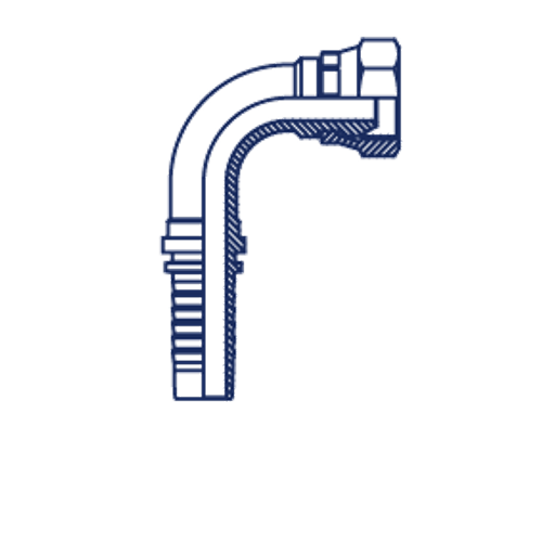 Фитинг DN 12 BSP (Г) 1/2 (90)