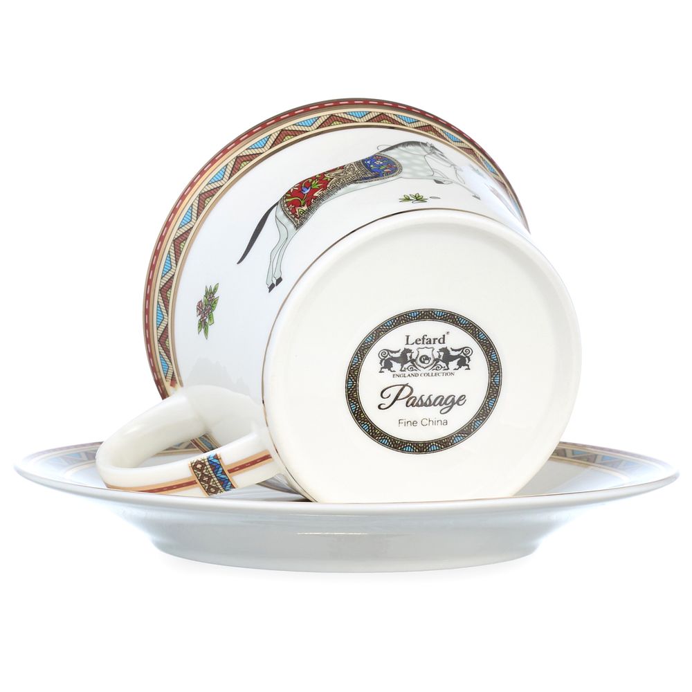 ЧАЙНЫЙ НАБОР LEFARD "PASSAGE" ПАССАЖ НА 4 ПЕР. 8 ПР. 250 МЛ, РАЗНОЦВЕТНЫЙ (КОР=8НАБ.)