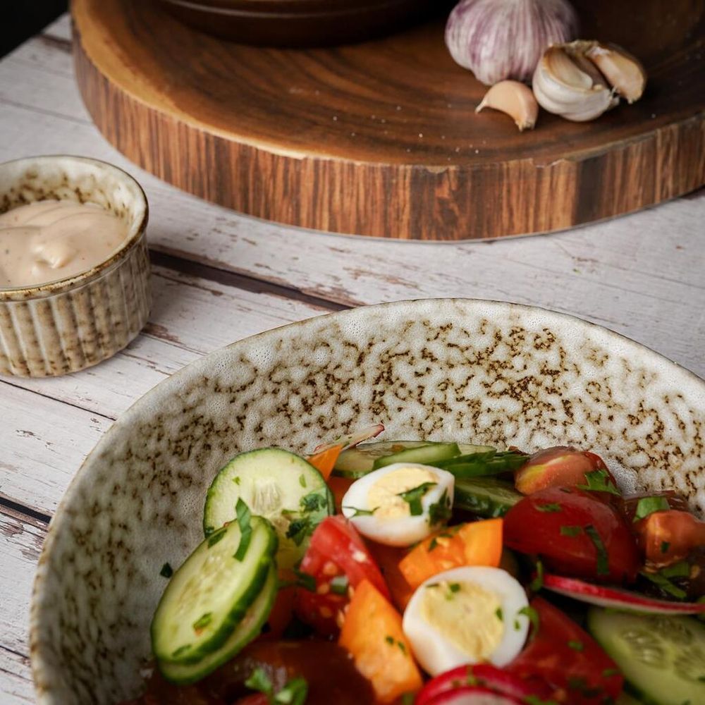 Салатник 550 мл d 18 см h4,3 см Brown Spider Silk P.L. Proff Cuisine [3]