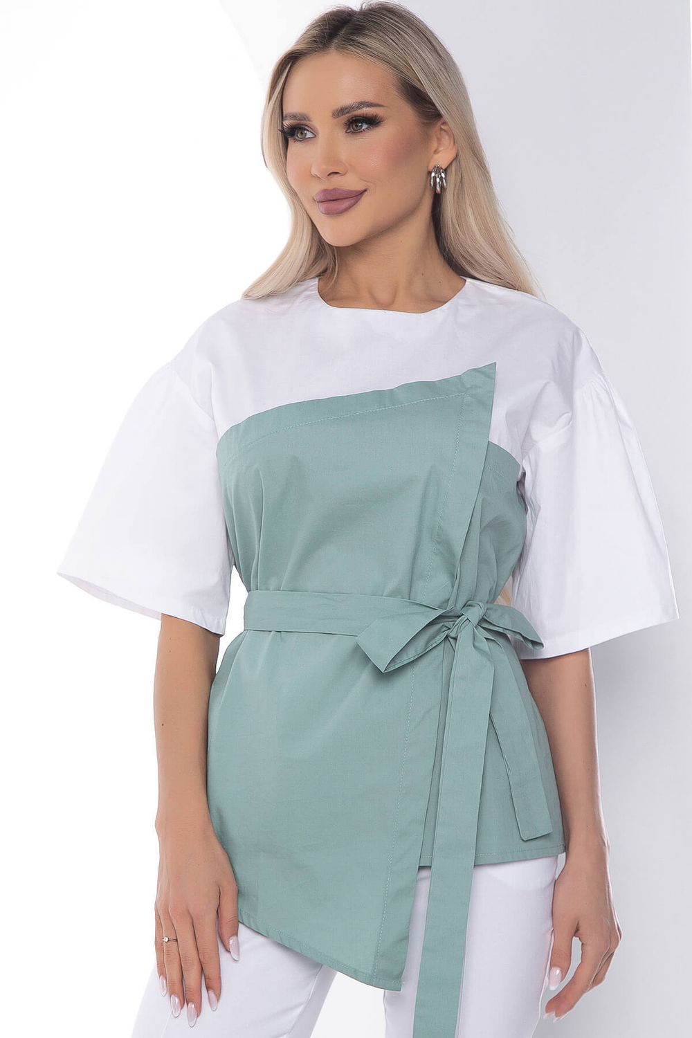 Костюм Сила нежности белый/фисташка К10164 LT Collection (Акция)